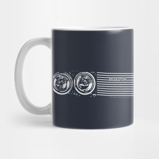 Jensen Interceptor 1960s British classic car minimalist grille Mug